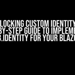 Unlocking Custom Identity: A Step-by-Step Guide to Implementing LiteDb.Identity for Your Blazor App